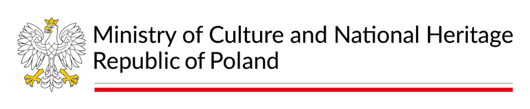 Logo of the Polish Ministry of Culture and National Heritage with the national emblem.
